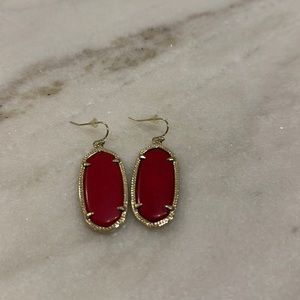 Small red Kendra Scott earrings